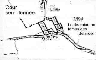 En 1894, on voit bien que le domaine a t scind en 6 habitations distinctes, c'est  dire six familles.